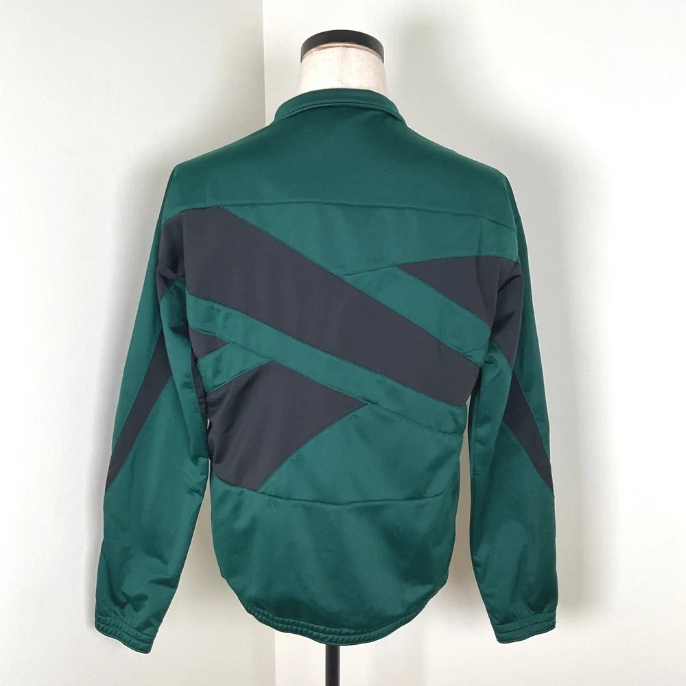 Reebok RI Vector Knit Track‎ Jacket Mens Medium Collegiate Green Full Zip